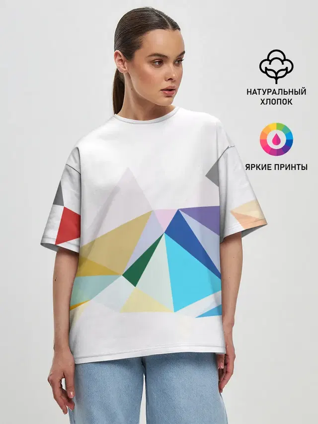 Женская футболка оверсайз