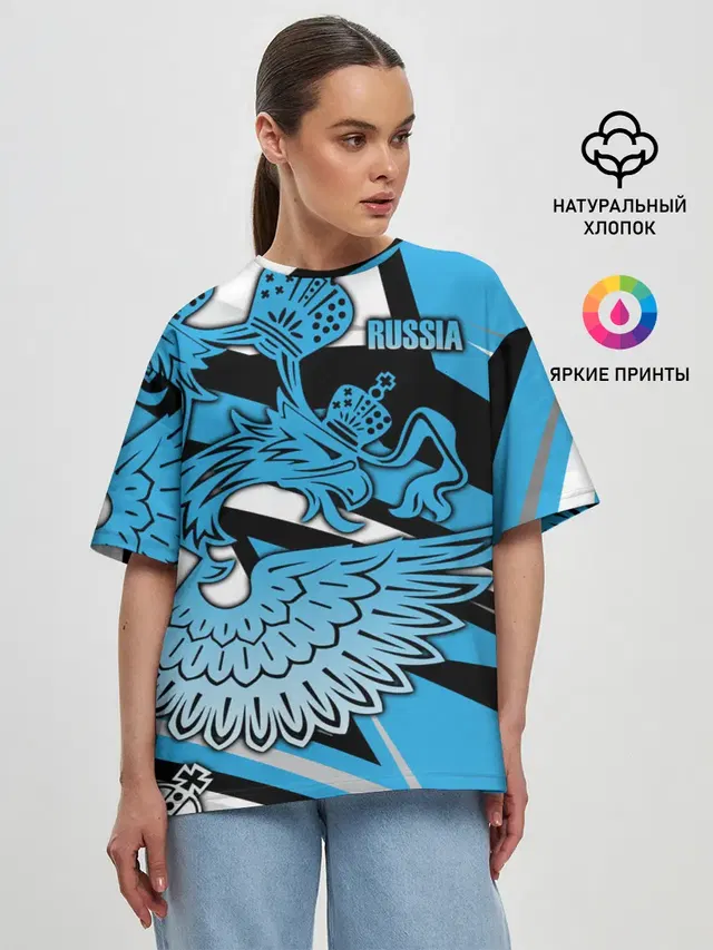 Женская футболка оверсайз