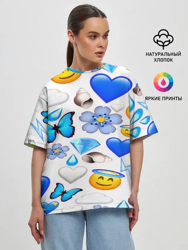 Женская футболка оверсайз