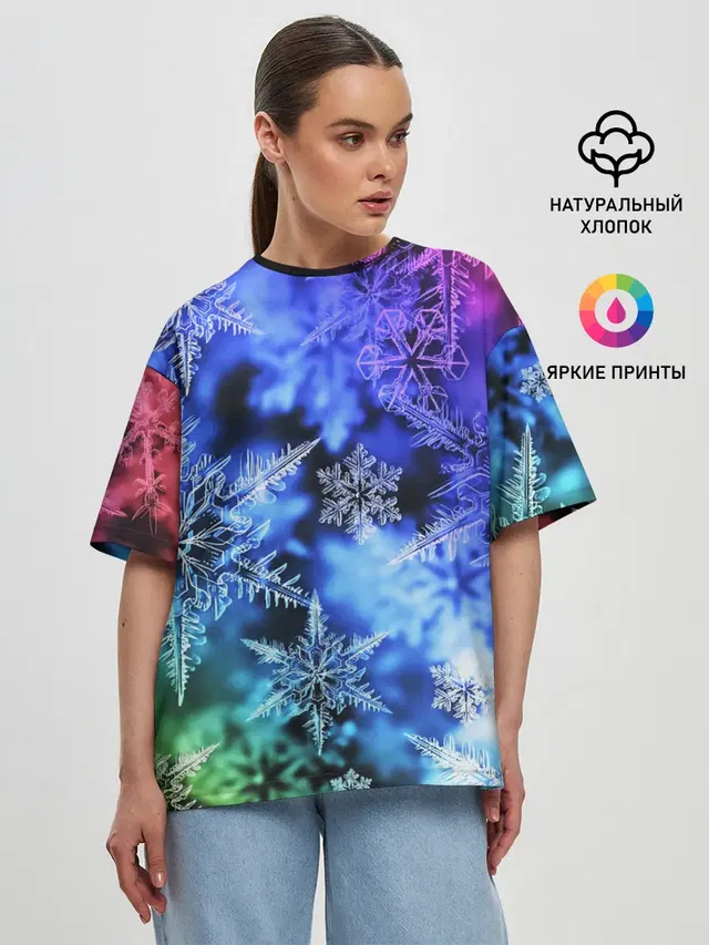 Женская футболка оверсайз