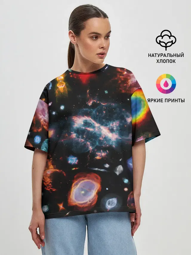 Женская футболка оверсайз