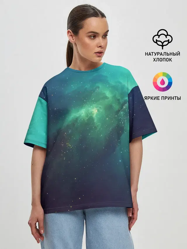 Женская футболка оверсайз