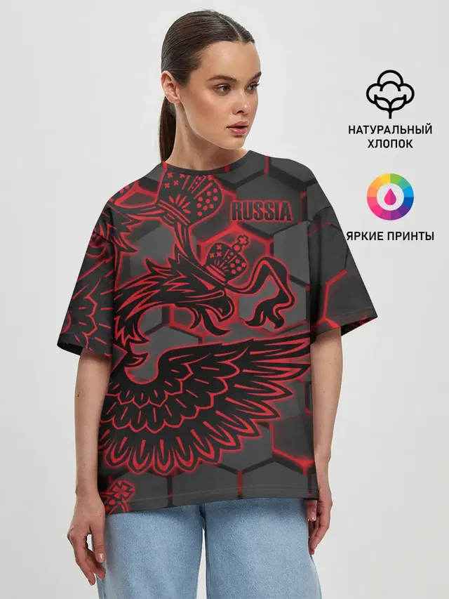 Женская футболка оверсайз