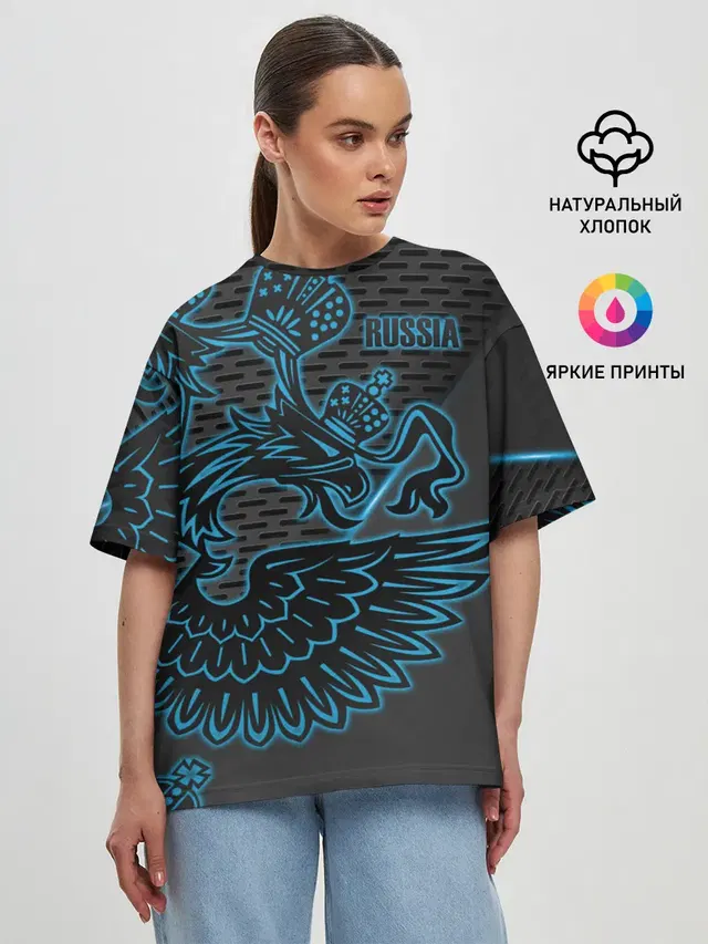 Женская футболка оверсайз