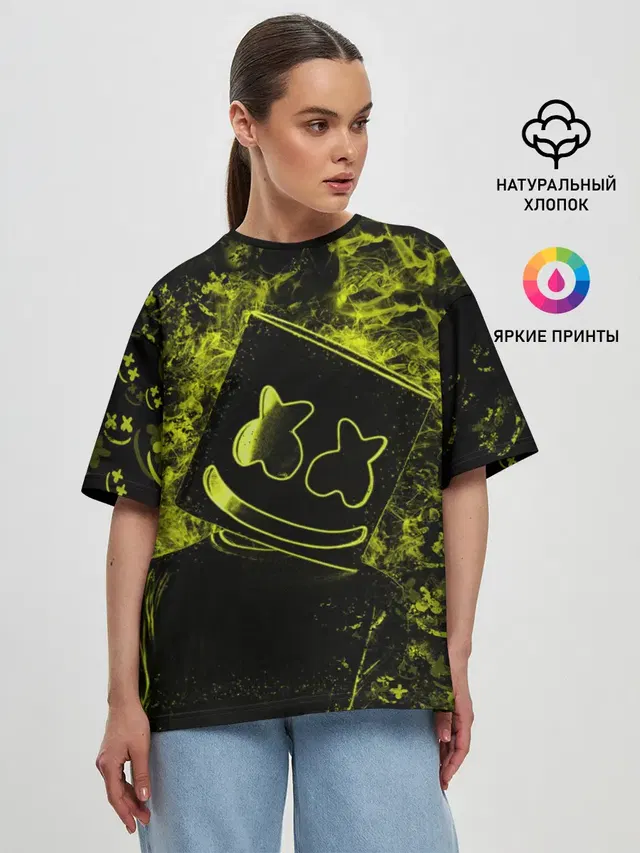 Женская футболка оверсайз