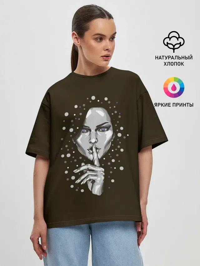 Женская футболка оверсайз