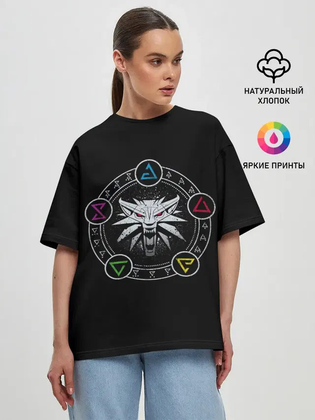 Женская футболка оверсайз