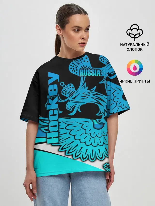 Женская футболка оверсайз