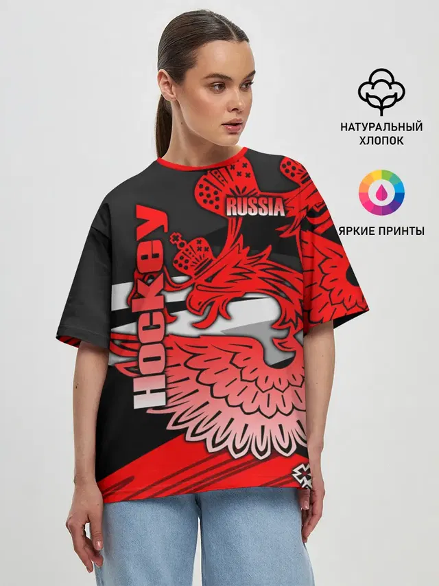 Женская футболка оверсайз