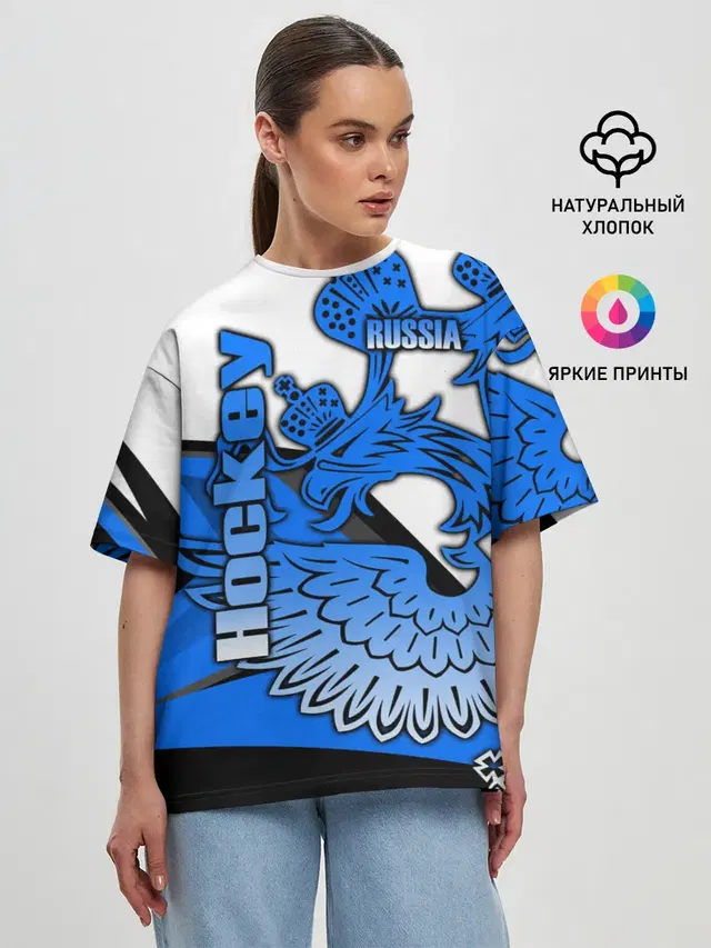 Женская футболка оверсайз