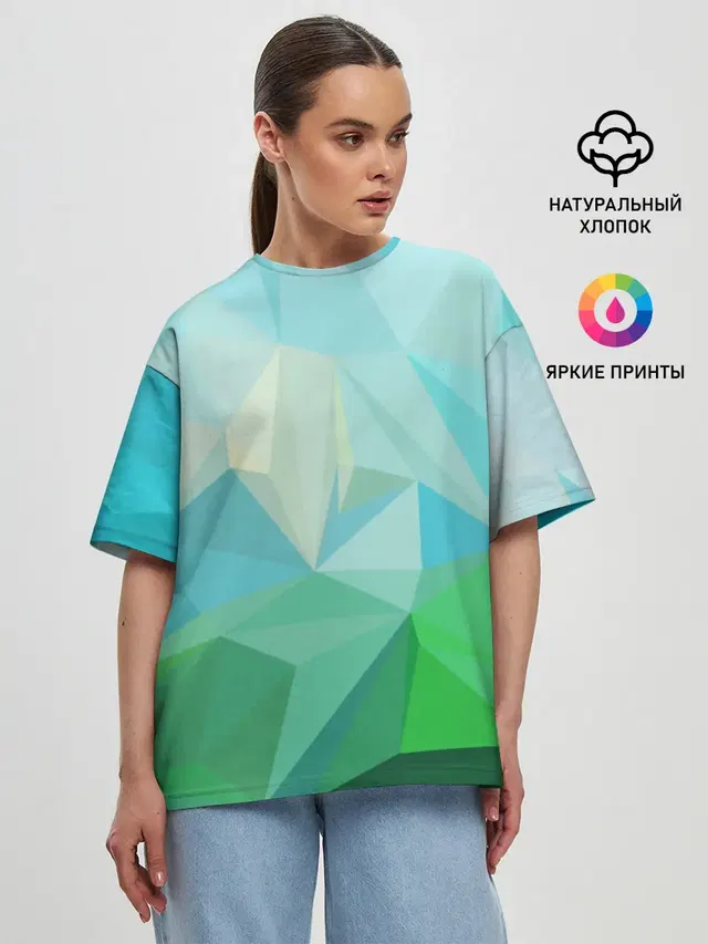 Женская футболка оверсайз