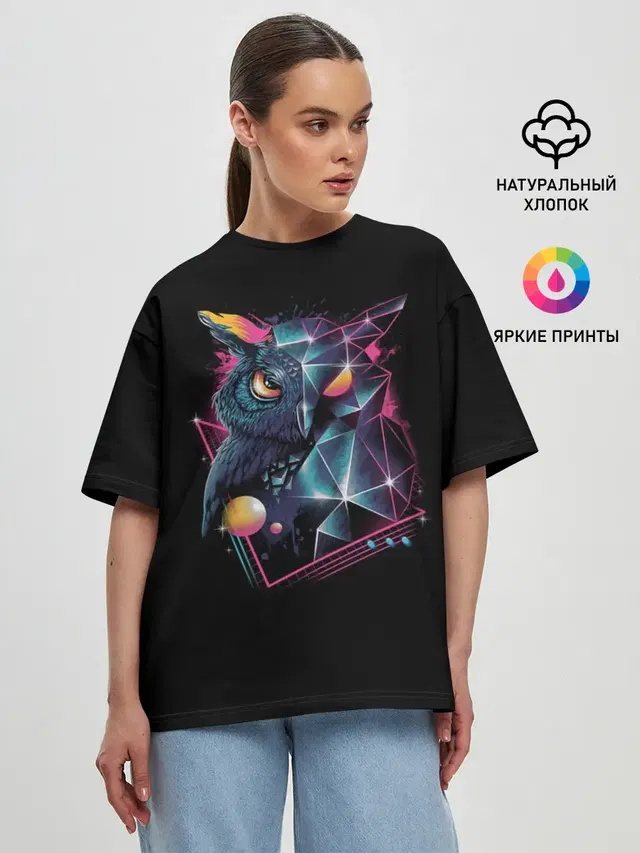 Женская футболка оверсайз