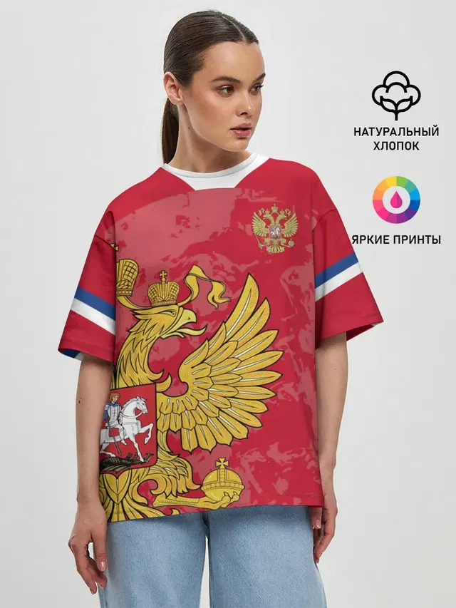 Женская футболка оверсайз