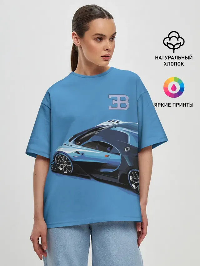 Женская футболка оверсайз