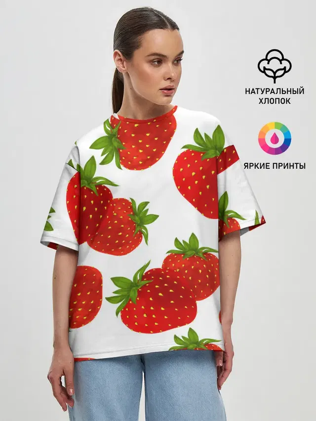 Женская футболка оверсайз