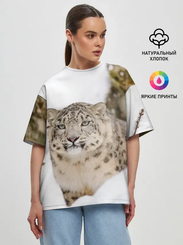 Женская футболка оверсайз