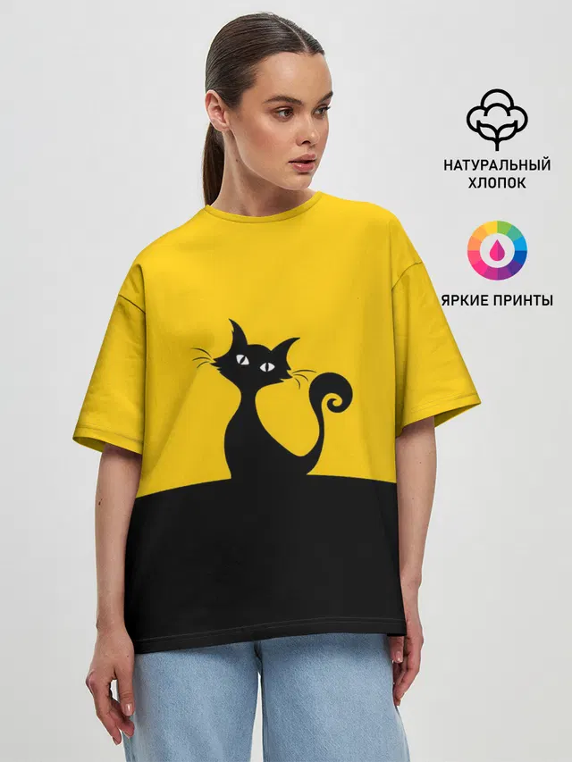 Женская футболка оверсайз