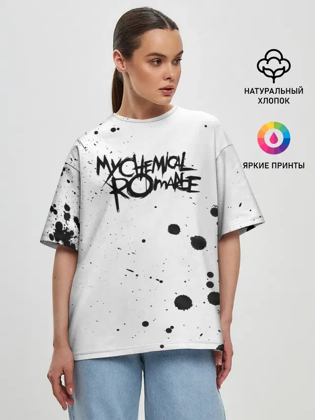 Женская футболка оверсайз