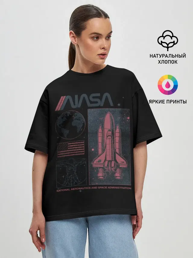 Женская футболка оверсайз