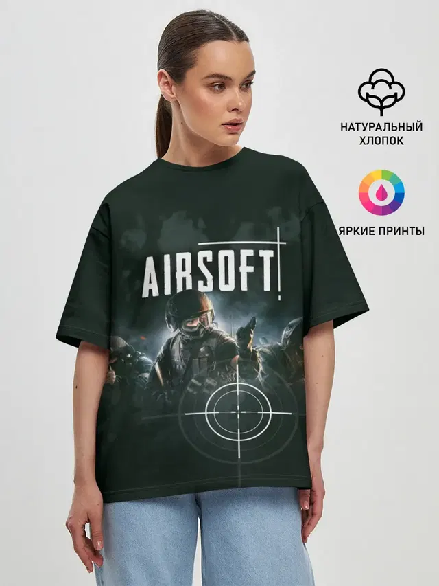 Женская футболка оверсайз