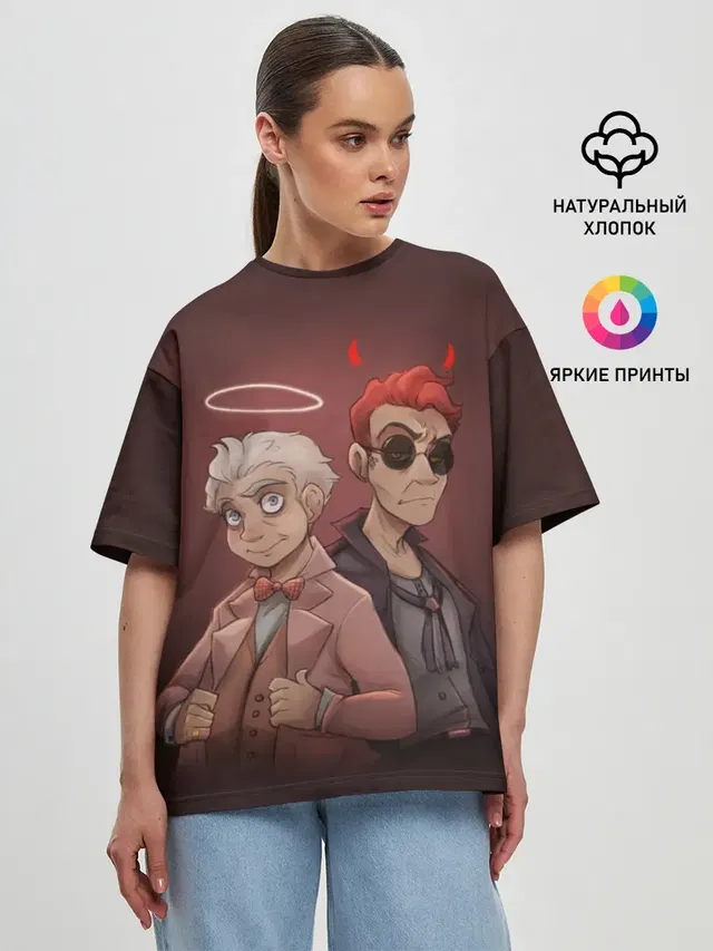 Женская футболка оверсайз