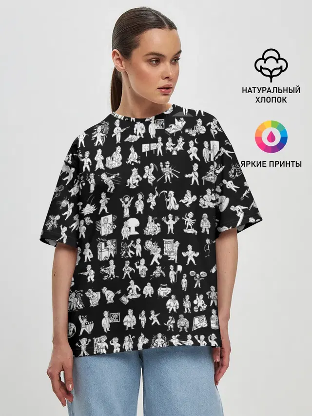 Женская футболка оверсайз