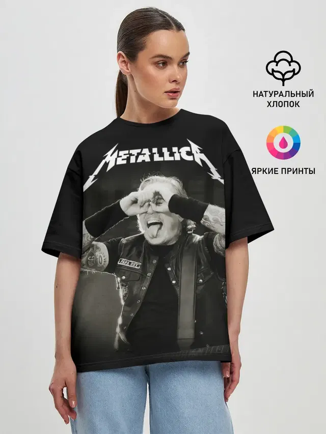 Женская футболка оверсайз