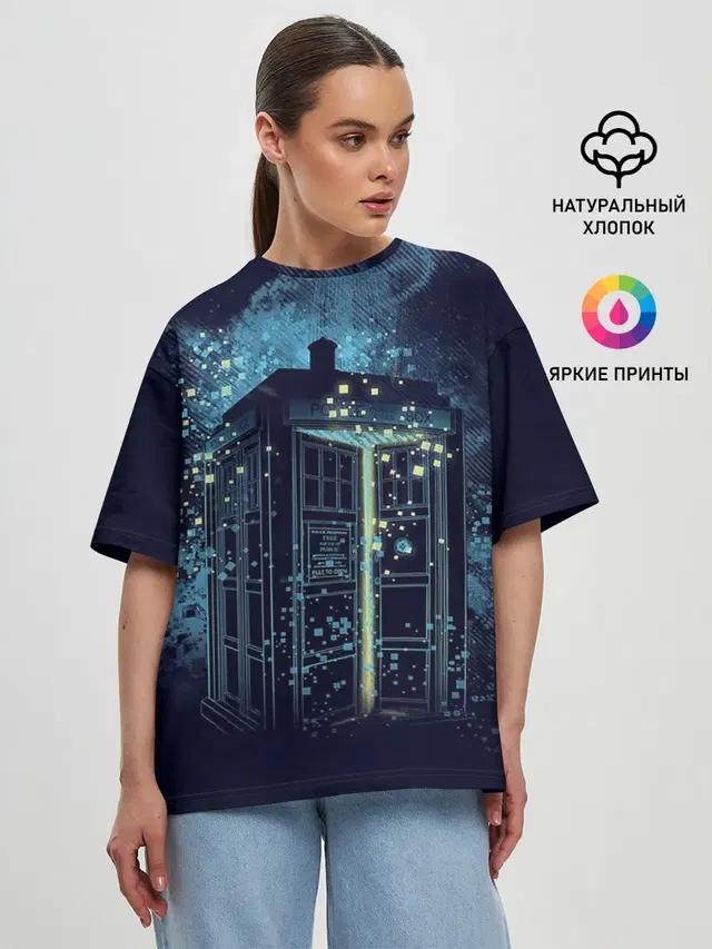 Женская футболка оверсайз