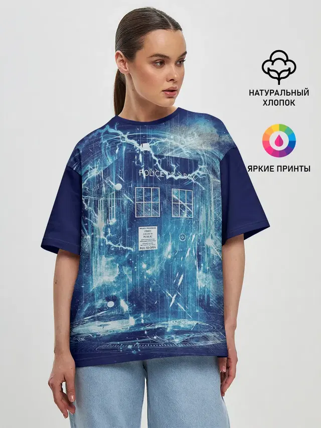 Женская футболка оверсайз
