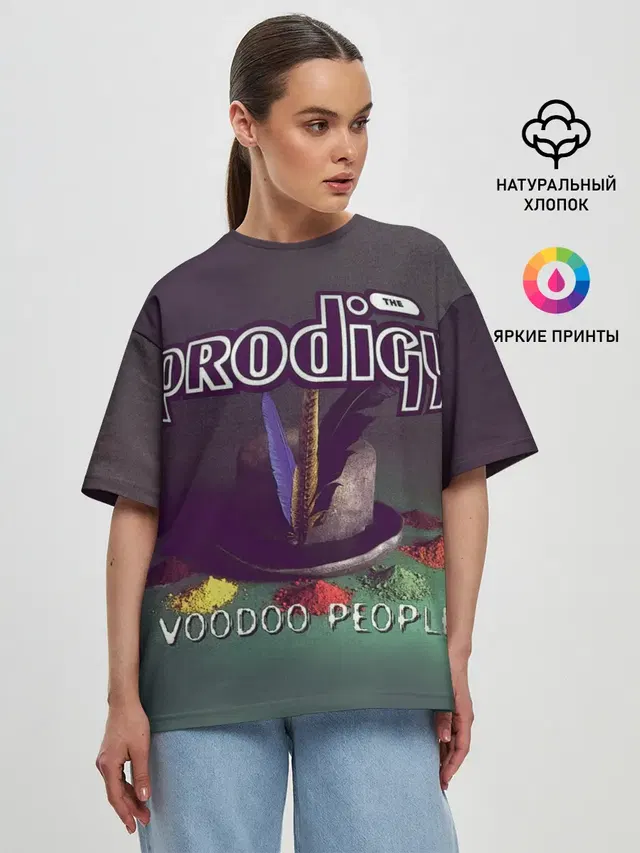 Женская футболка оверсайз с принтом «Prodigy — The Prodigy»