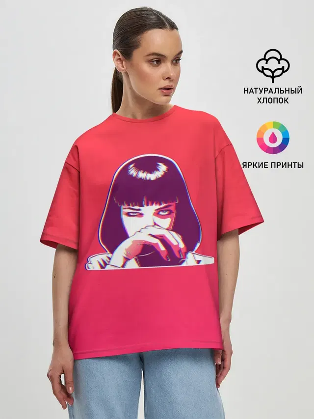 Женская футболка оверсайз