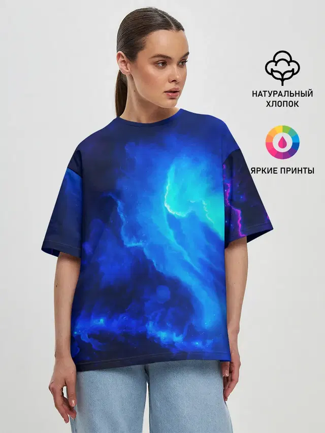 Женская футболка оверсайз