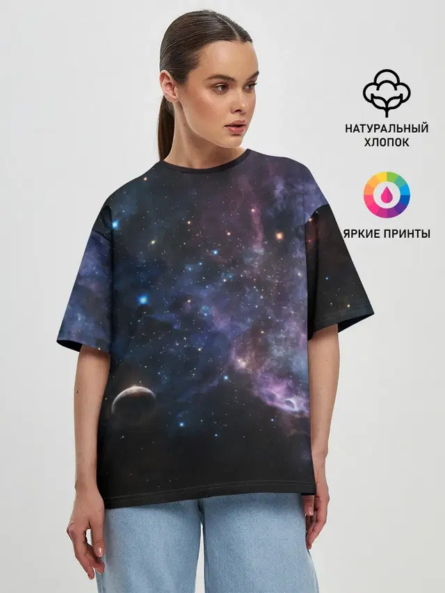 Женская футболка оверсайз