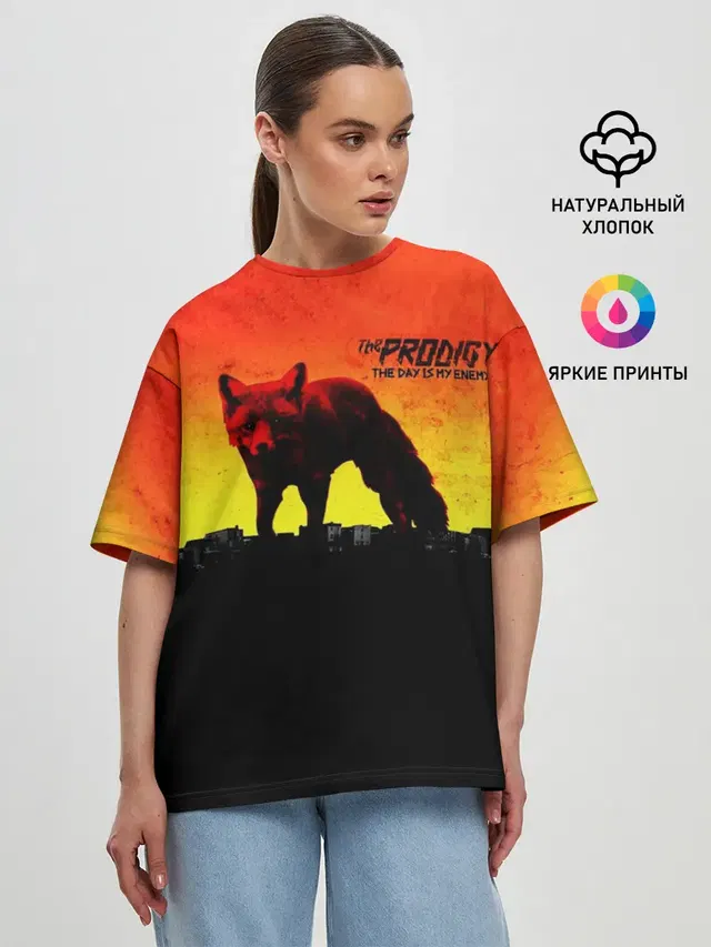 Женская футболка оверсайз