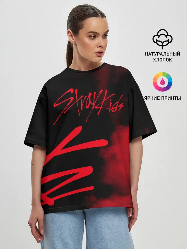 Женская футболка оверсайз