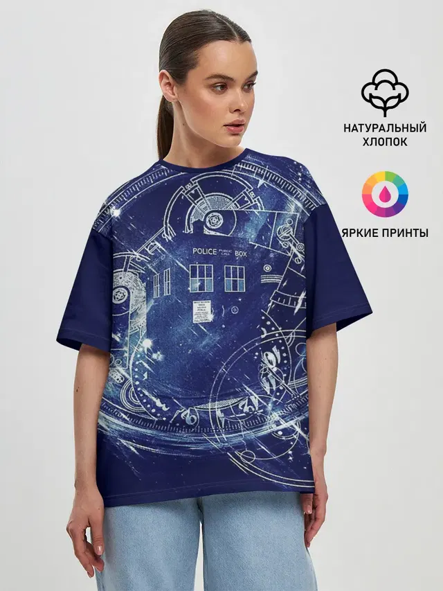 Женская футболка оверсайз