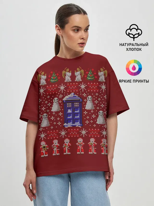 Женская футболка оверсайз