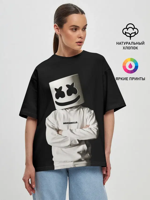 Женская футболка оверсайз