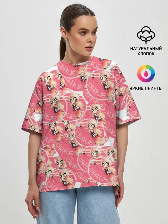 Женская футболка оверсайз