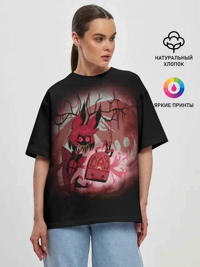 Женская футболка оверсайз