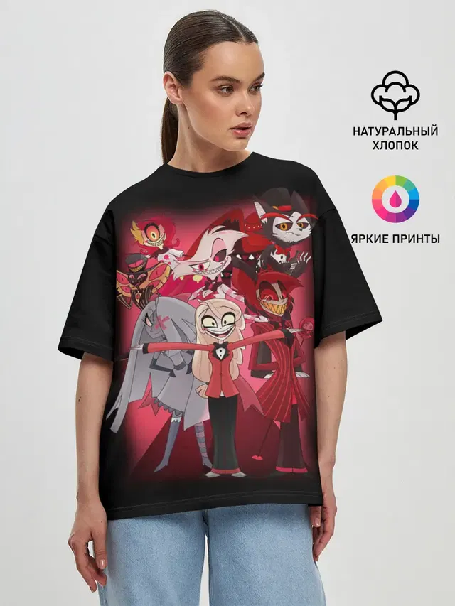 Женская футболка оверсайз