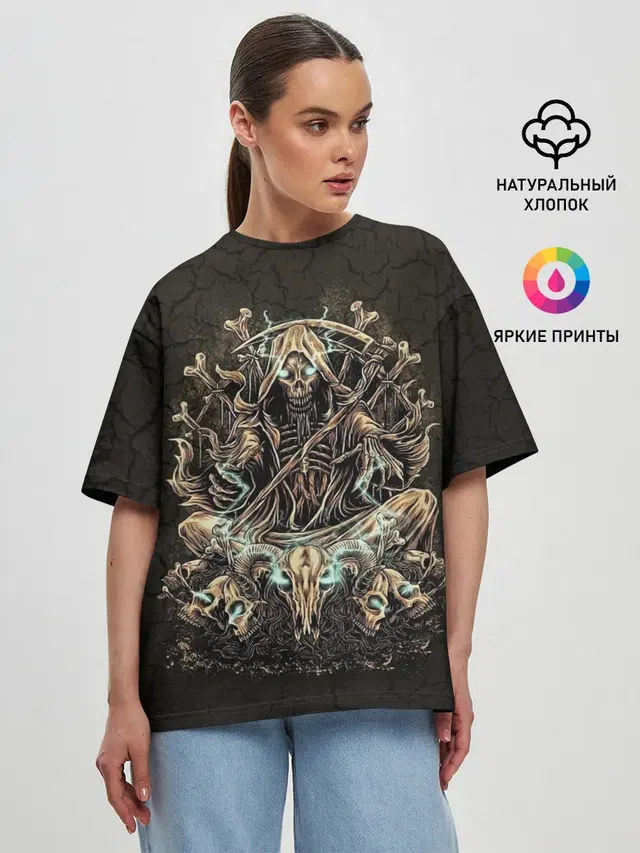 Женская футболка оверсайз