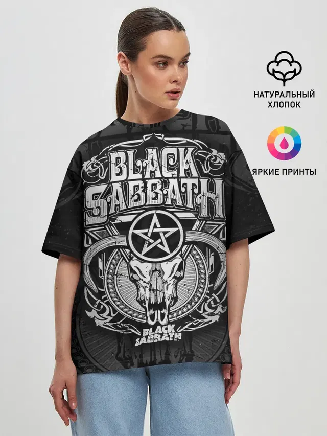 Женская футболка оверсайз