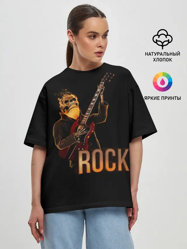 Женская футболка оверсайз