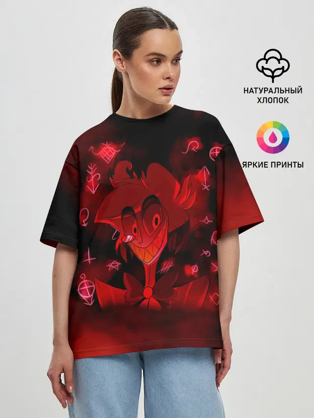 Женская футболка оверсайз