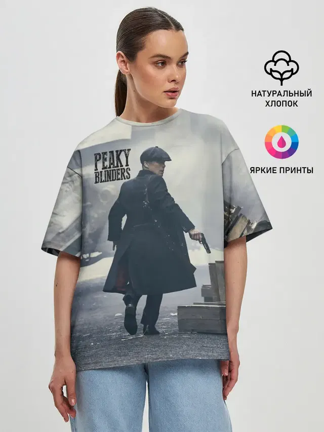 Женская футболка оверсайз