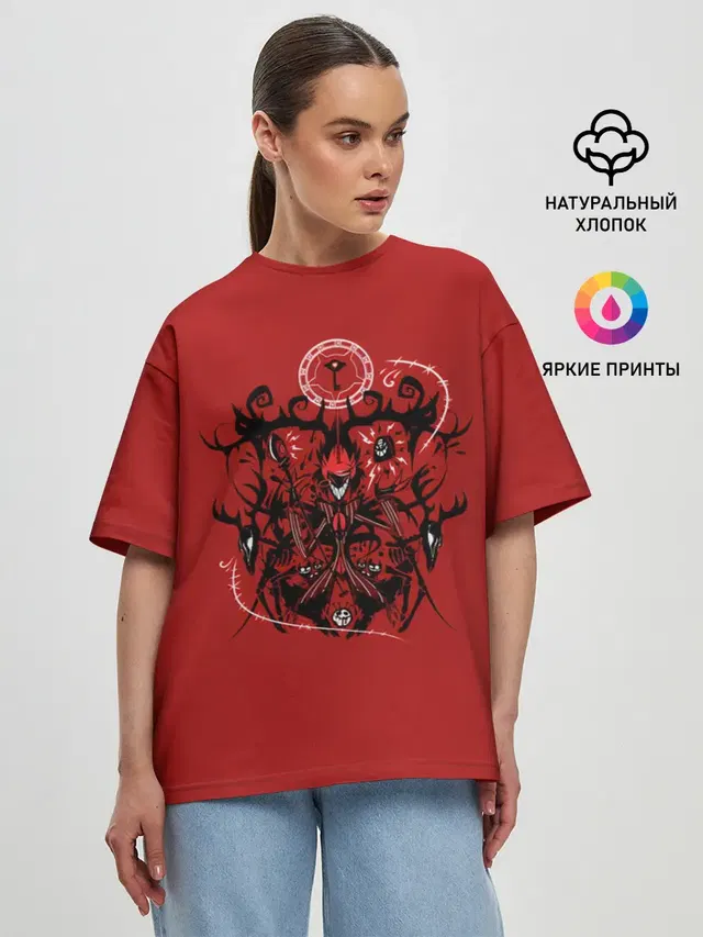 Женская футболка оверсайз