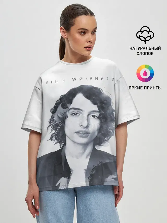 Женская футболка оверсайз