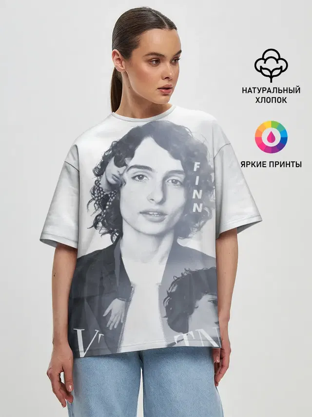 Женская футболка оверсайз