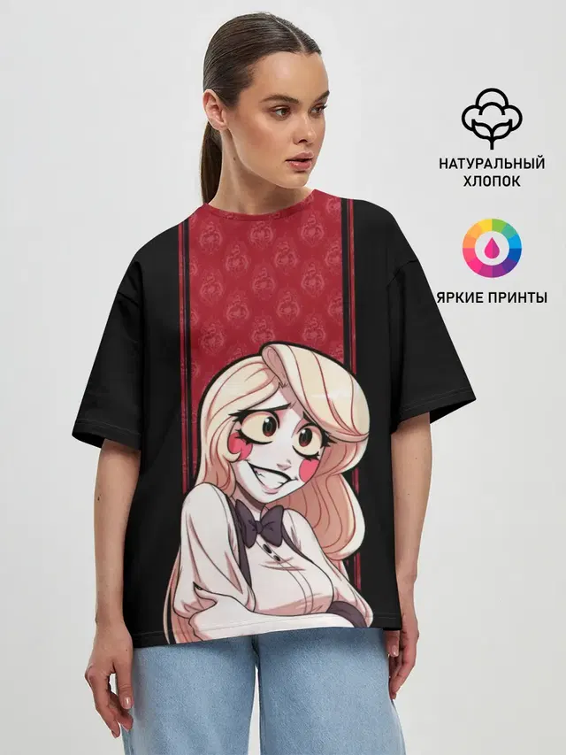 Женская футболка оверсайз
